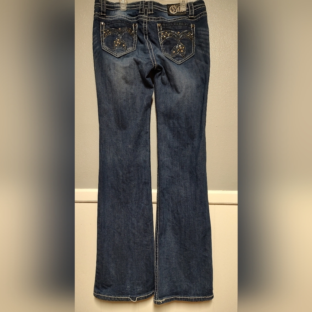 Cello Dark Blue Flare Jeans